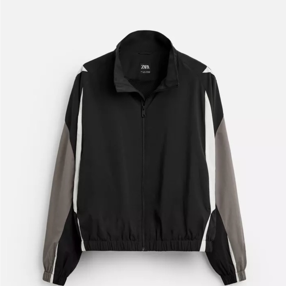 Zara Men's Black and Gray Jacket.